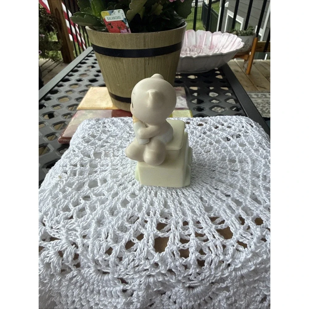 Vintage Precious Moments 1985 Animal Circus Train Figurine Birthday Bear Caboose
